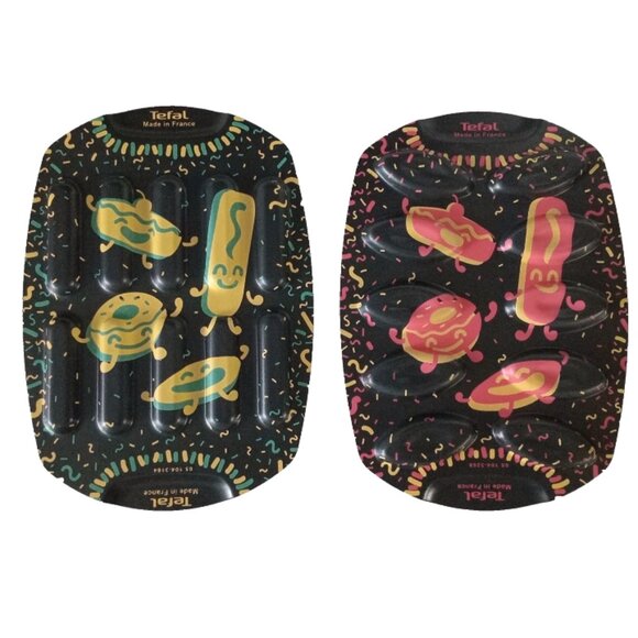 2 Tefal Baking Pans Non-stick Baking Trays Patisserie Cookware Bakeware Kitchen - Picture 1 of 7